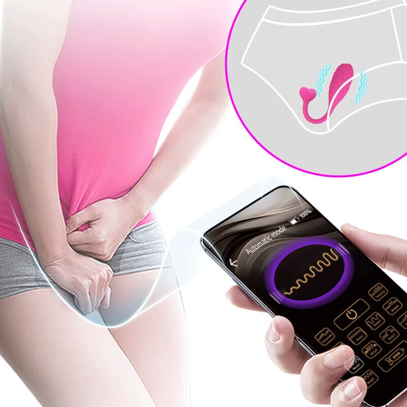 PRETTY LOVE - OVO VIBRADOR PESCADOR ROSA CONTROLADO POR APP
