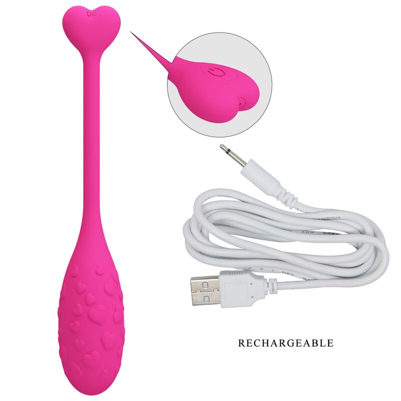 PRETTY LOVE - OVO VIBRADOR PESCADOR ROSA CONTROLADO POR APP