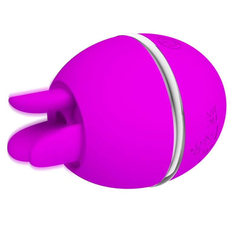 PRETTY LOVE - VIBRADOR DE SILICONE REDONDO GEMINI BALL ROXO