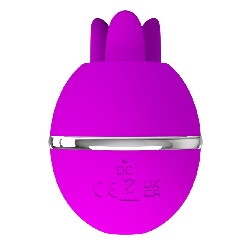 PRETTY LOVE - VIBRADOR DE SILICONE REDONDO GEMINI BALL ROXO
