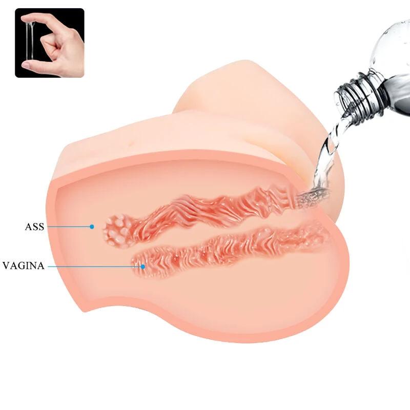 VÁGINA E ÂNUS REALISTAS VIBRAÇÃO DUPLA - Sex Shop Sexy