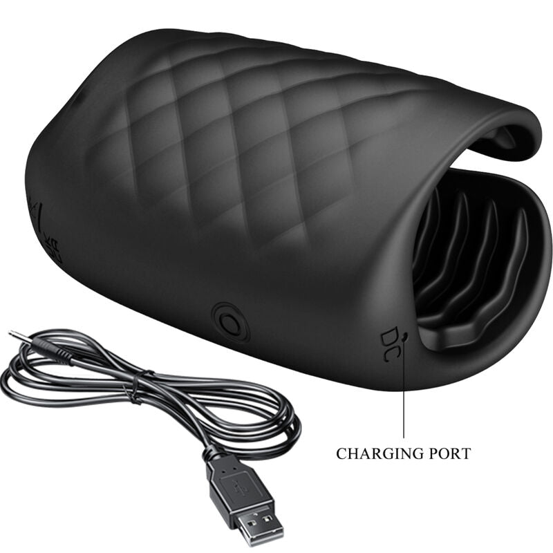 PRETTY LOVE - RECHARGEABLE VIBRATING MANUAL GLANS MASTURBATOR