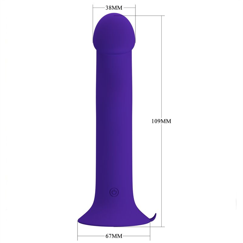 PRETTY LOVE - MURRAY YOUTH DILDO VIBRADOR E RECARREGÁVEL ROXO