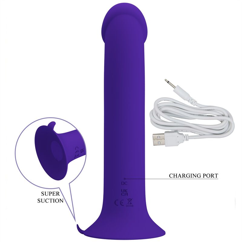 PRETTY LOVE - MURRAY YOUTH DILDO VIBRADOR E RECARREGÁVEL ROXO
