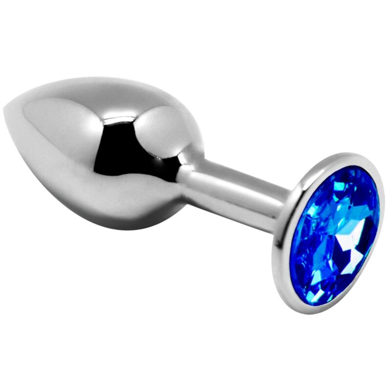 Mini Plug Prazer Anal Metal Azul Tamanho S
