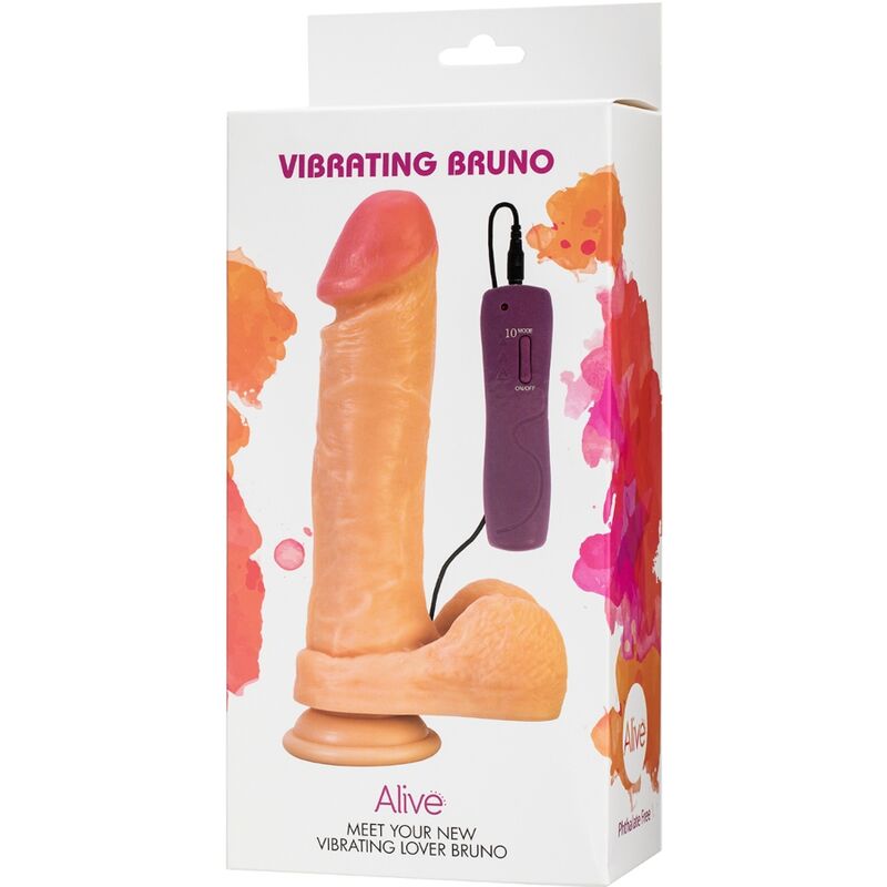 Alive - Vibrador de Pénis Bruno Realístico 22 cm