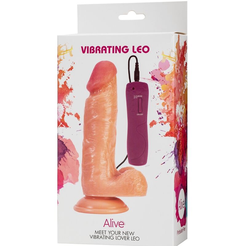 Alive - Vibrador De Pênis Leo Realístico 17 Cm