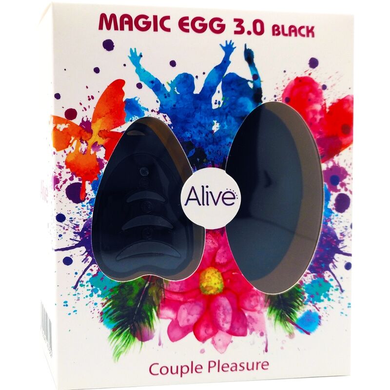 Alive - Magic Egg 3.0 Vibratório Ovo Controle Remoto Preto