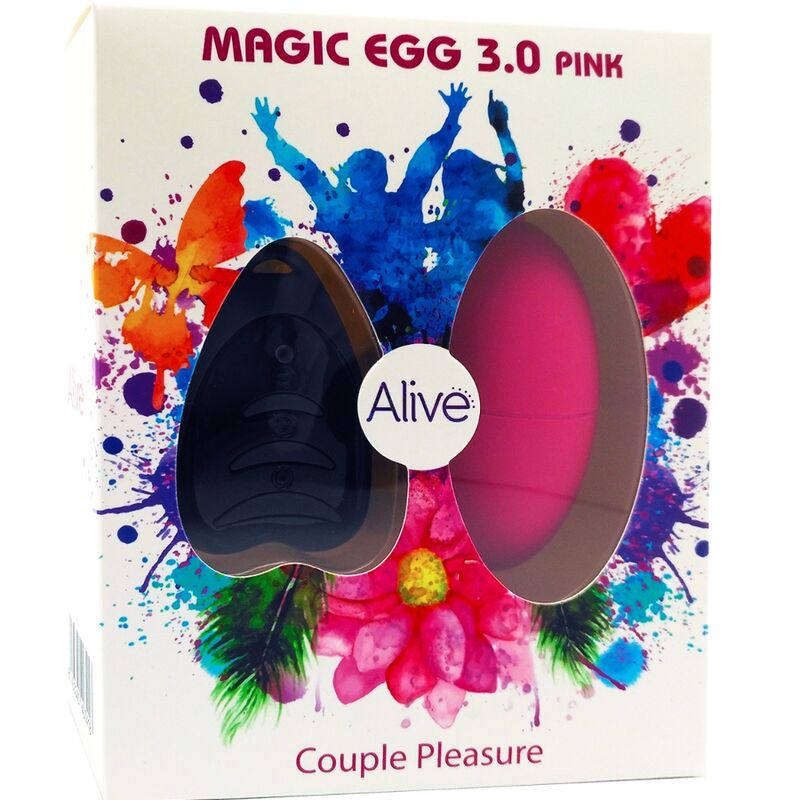 Alive - Magic Egg 3.0 Ovo Vibratório Controlo Remoto Rosa
