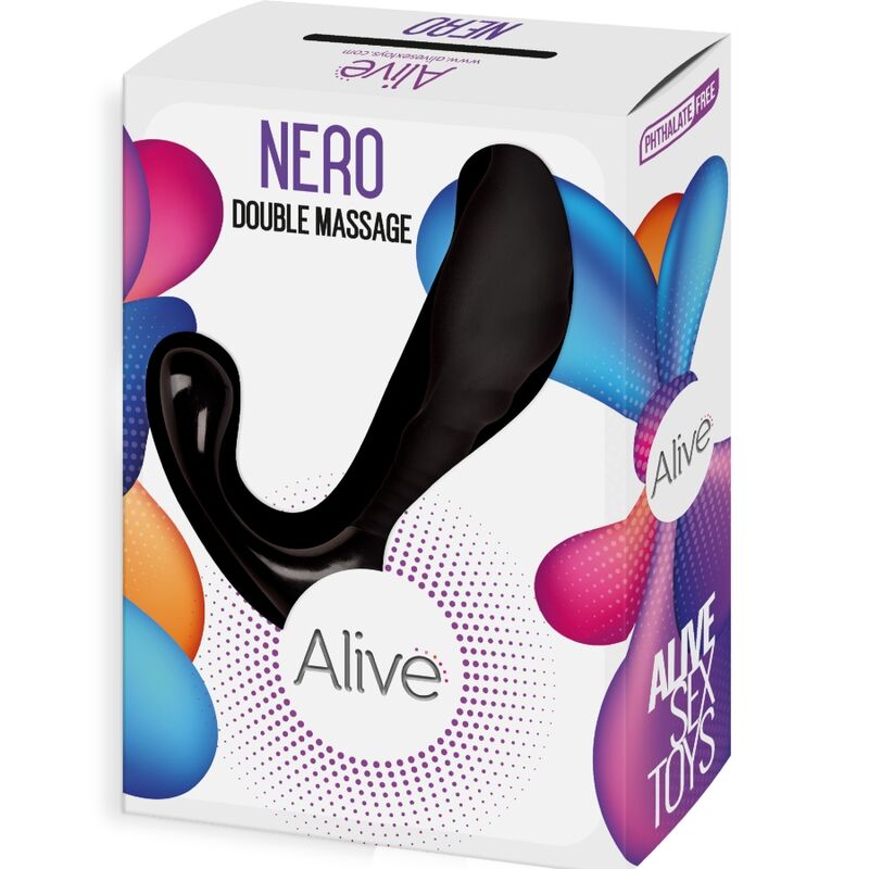 Alive - Nero Duplo Massageador Anal e Prostático