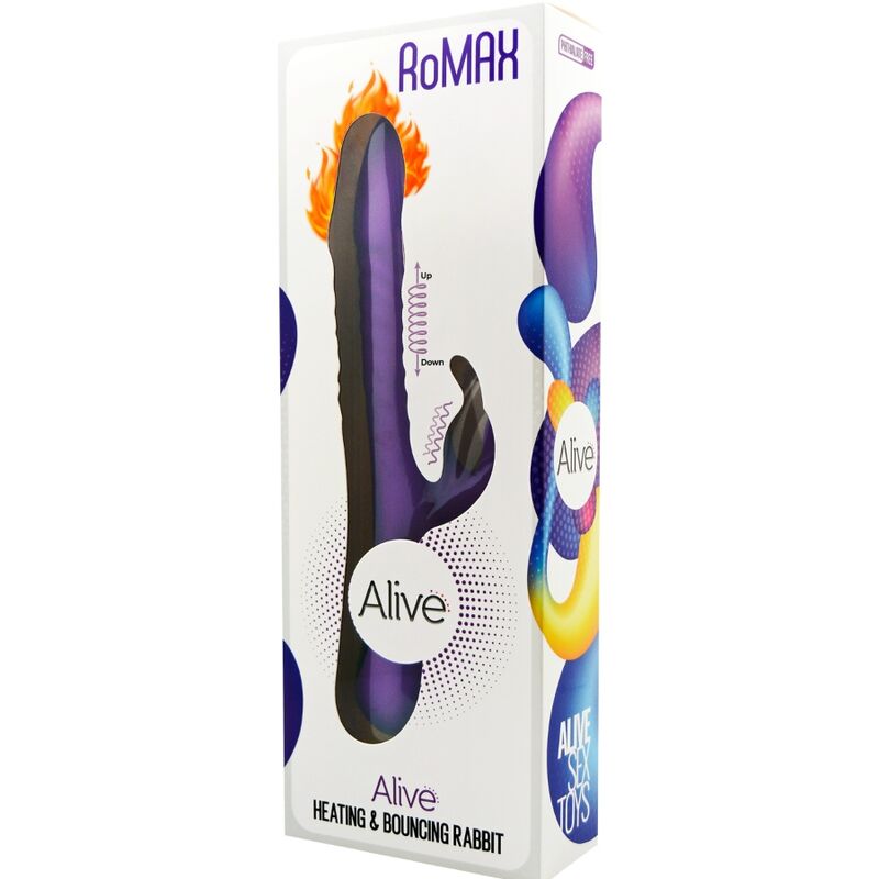 Alive - Romax Vibrador Coelho Silicone Violeta