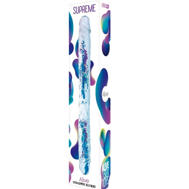 Alive - Pénis Supremo Realista Transparente 38,5 Cm