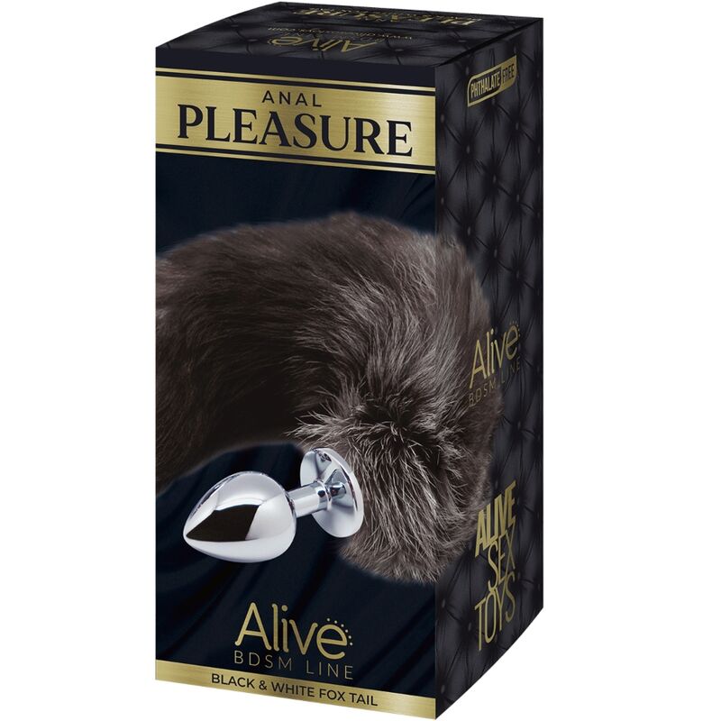 Alive - Plug De Prazer Anal Metal Cauda De Raposa Tamanho S