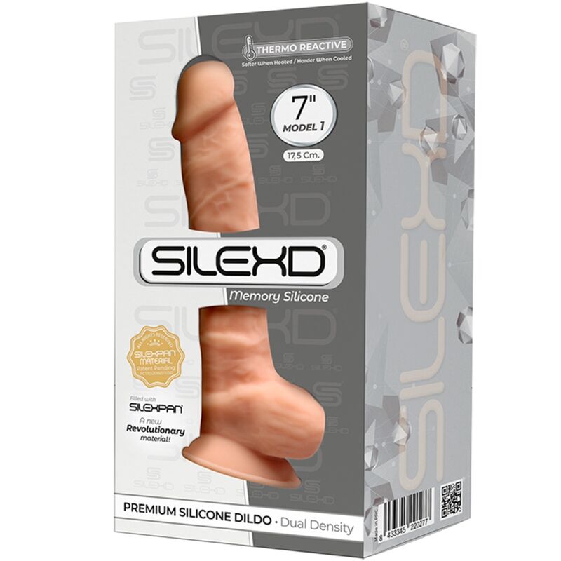 Silexd Modelo 1 Pênis Realístico Premium Silexpan Silicone 17.5 Cm