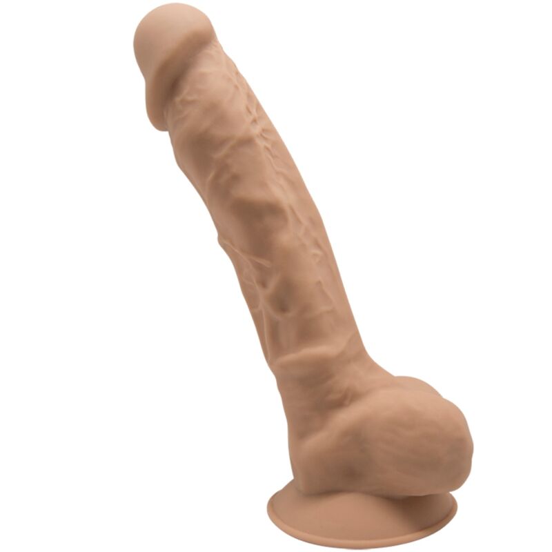 SILEXD - MODELO 1 PÊNIS REALISTA PREMIUM SILEXPAN SILICONE CARAMELO 17.5 CM