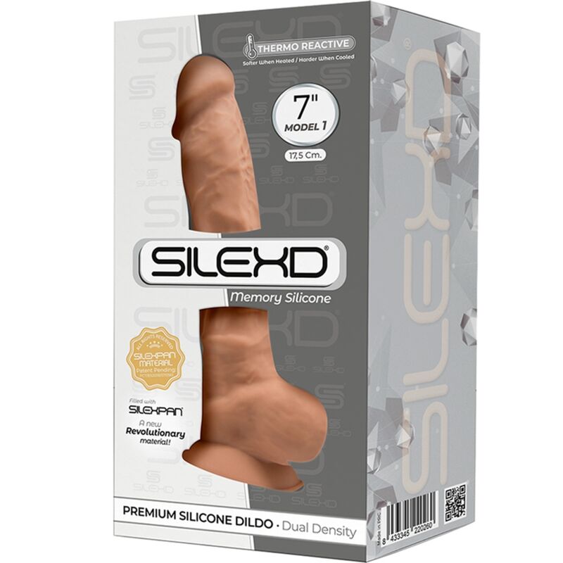 SILEXD - MODELO 1 PÊNIS REALISTA PREMIUM SILEXPAN SILICONE CARAMELO 17.5 CM