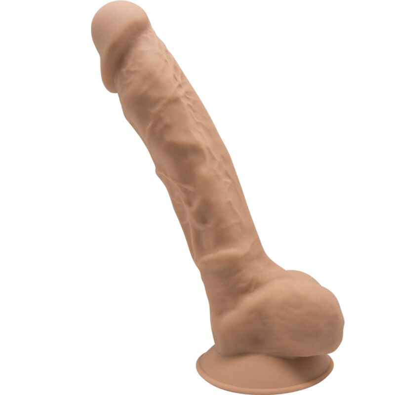 Silexd - Modelo 1 Pénis Realista Premium Silexpan Silicone Caramelo 23 Cm