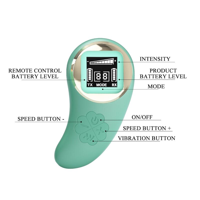 PRETTY LOVE - VIVIAN GREEN REMOTE CONTROL VIBRATOR EGG