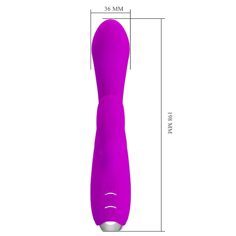 PRETTY LOVE - GLORIA VIBRADOR COELHINHO RECARREGÁVEL E IMPERMEÁVEL ROXO
