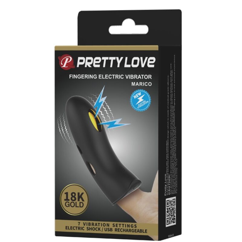 PRETTY LOVE - MARICO CAPA DE DEDO ELETROESTIMULADORA PRETA