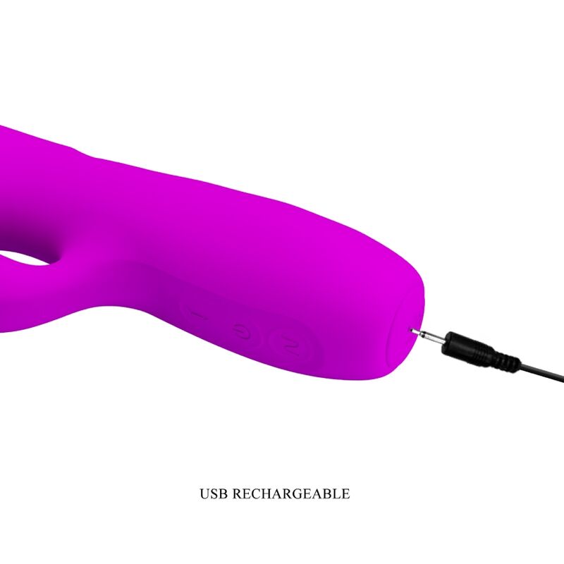 PRETTY LOVE - MELANIE VIBRADOR COELHINHO RECARREGÁVEL ROXO
