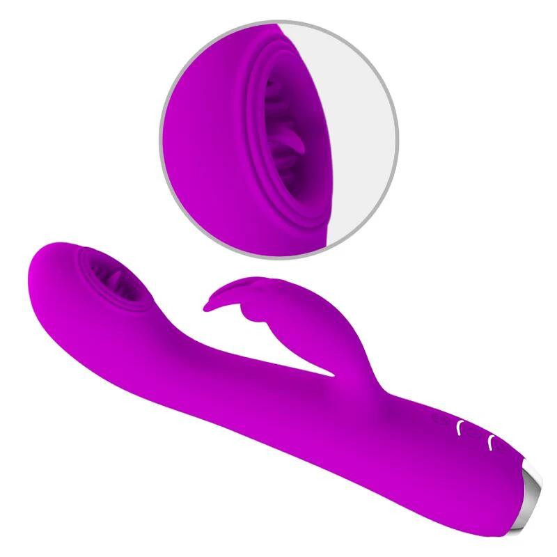 RACHEL VIBRADOR RECARGÁVEL COM SUCÇÃO - Sex Shop Sexy
