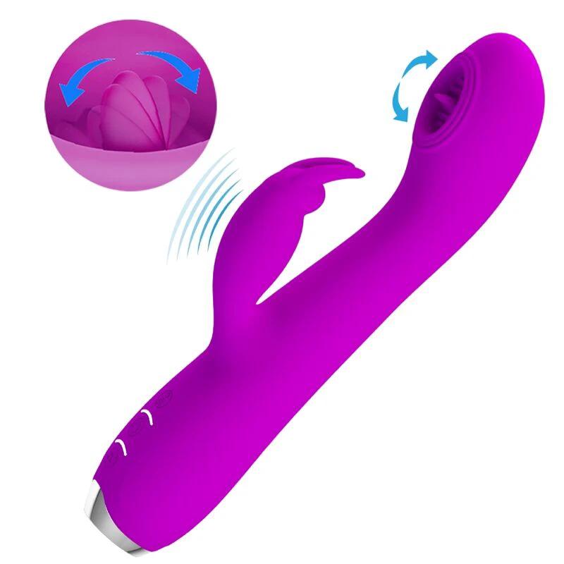 RACHEL VIBRADOR RECARGÁVEL COM SUCÇÃO - Sex Shop Sexy