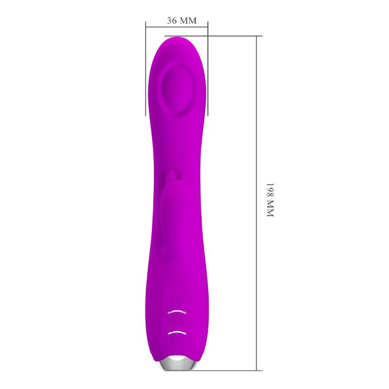 PRETTY LOVE - REGINA VIBRADOR COM ONDAS ESTIMULADORAS RECARREGÁVEL ROXO
