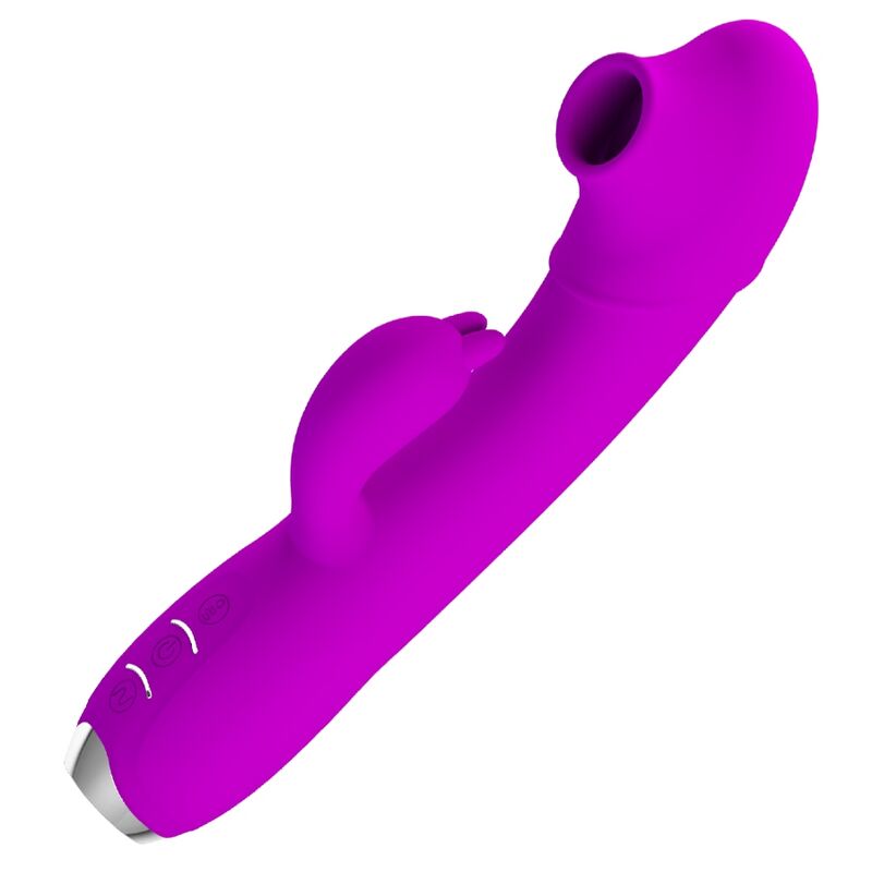 PRETTY LOVE - REGINA VIBRADOR COM ONDAS ESTIMULADORAS RECARREGÁVEL ROXO