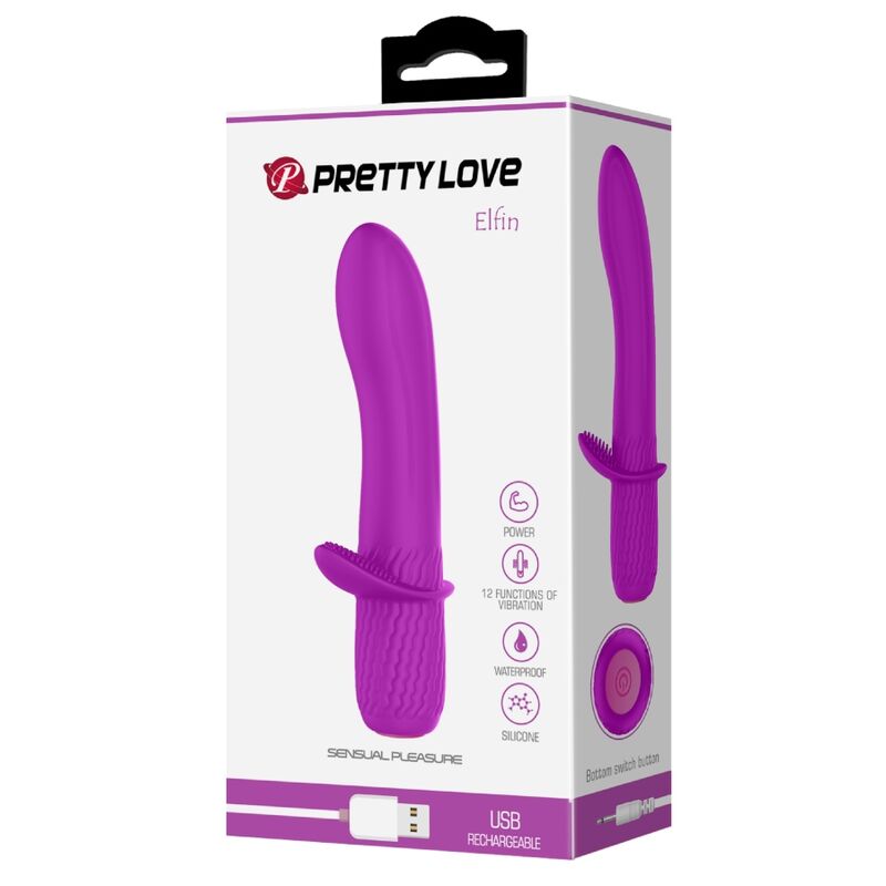 PRETTY LOVE - TROY VIBRADOR RECARREGÁVEL ROXO
