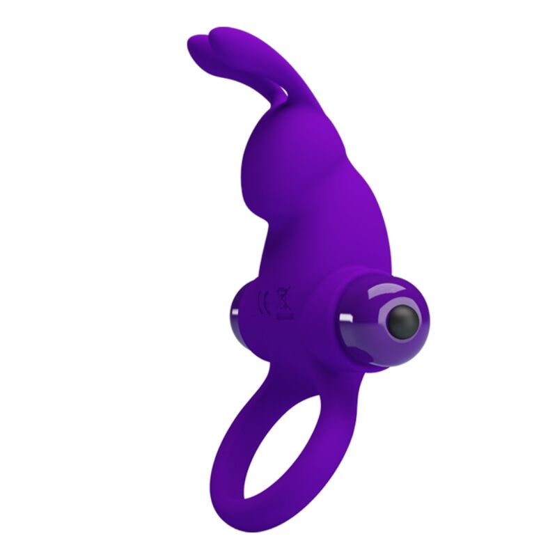 PRETTY LOVE - ANEL VIBRADOR COM COELHO PARA PÊNIS ROXO