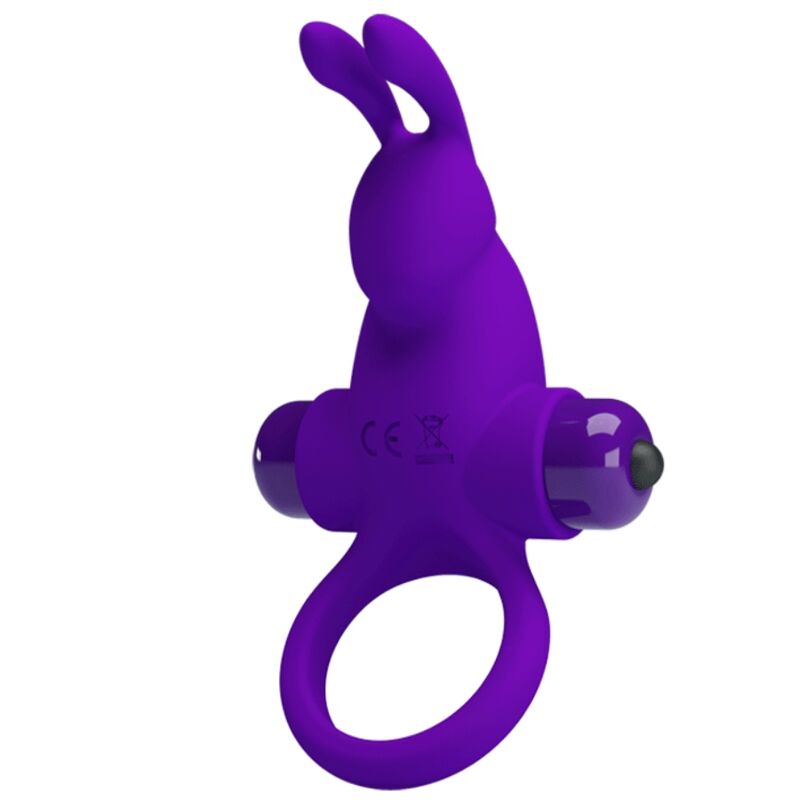 PRETTY LOVE - ANEL VIBRADOR COM COELHO PARA PÊNIS ROXO