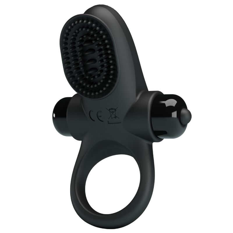 PRETTY LOVE - ANEL VIBRADOR II PARA PÊNIS PRETO
