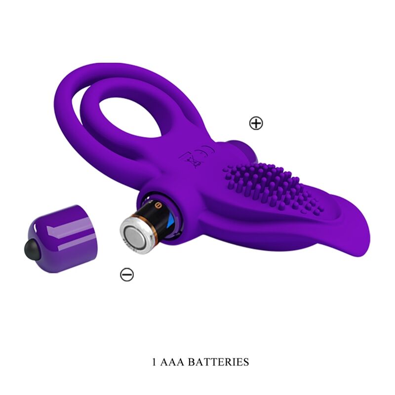 PRETTY LOVE - ANEL VIBRADOR PARA PÊNIS ROXO