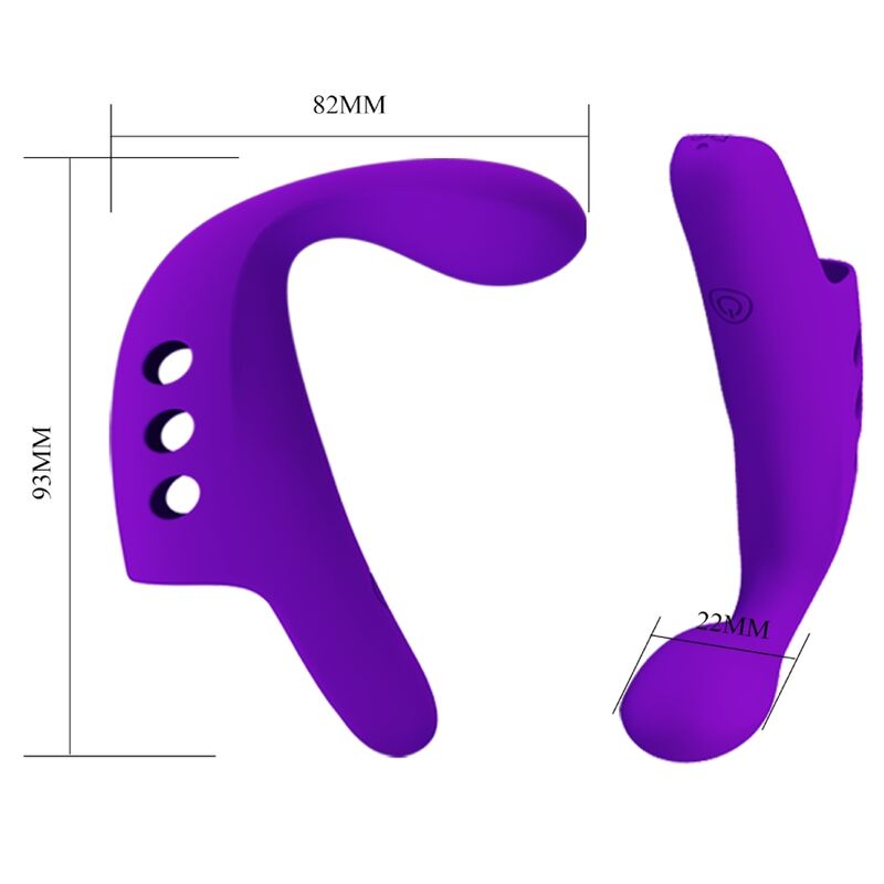 PRETTY LOVE - GORGON VIBRADOR DE DEDO RECARREGÁVEL ROXO