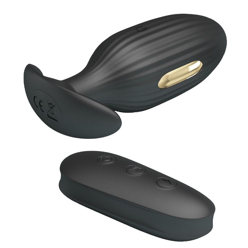 PRETTY LOVE - KELLY PLUG ANAL VIBRADOR RECARREGÁVEL PRETO