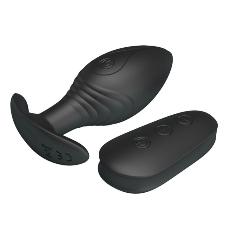 PRETTY LOVE - REGINA PLUG ANAL VIBRADOR RECARREGÁVEL PRETO