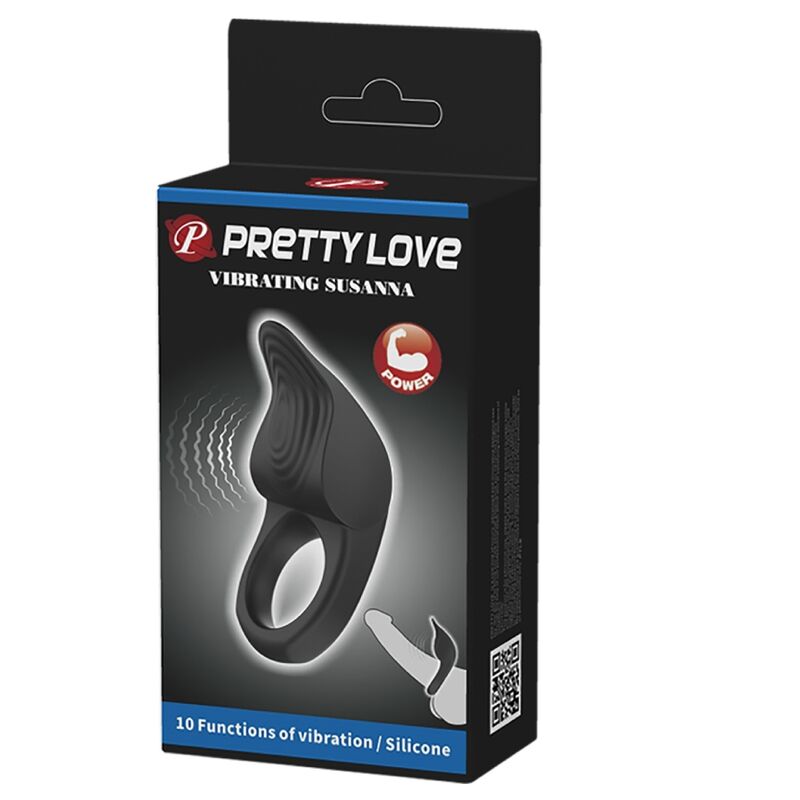 PRETTY LOVE - SUSANNA ANEL VIBRADOR PARA PÊNIS PRETO