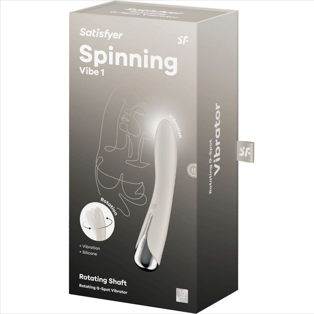 SATISFYER - VIBRADOR ROTADOR AZUL SPINNING VIBE 1 G-SPOT AZUL