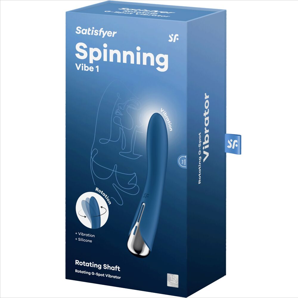 SATISFYER - SPINNING VIBE 1 RED G-SPOT ROTATING VIBRATOR