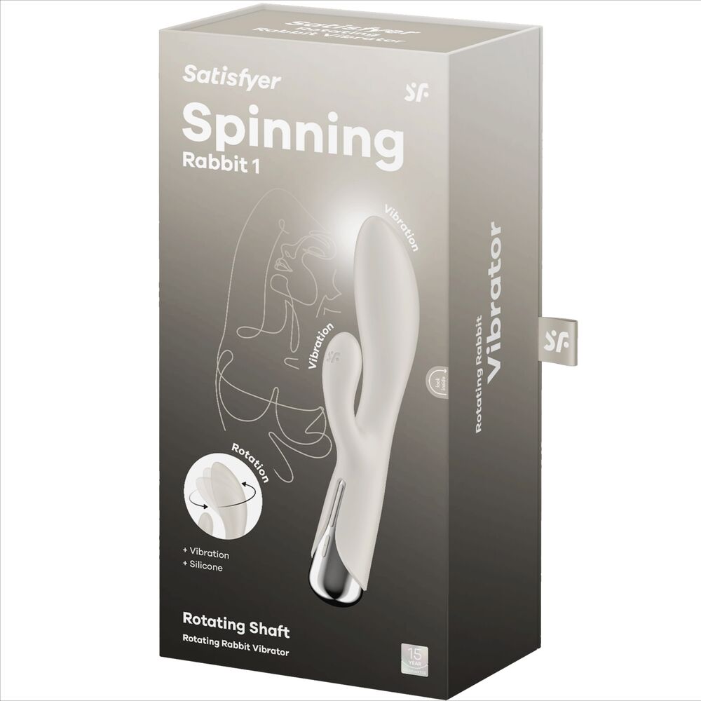 SATISFYER - SPINNING RABBIT 1 ESTIMULADOR CLITORIANO E PONTO G VERMELHO