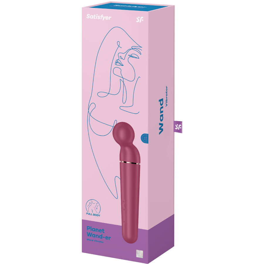 SATISFYER - MASSAGER VIBRADOR PLANET WAND-ER AZUL