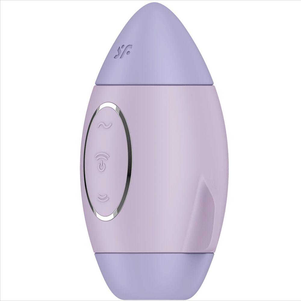 SATISFYER - VIBRADOR DE IMPULSO DUPLO PEQUENO AZUL MISSION CONTROL
