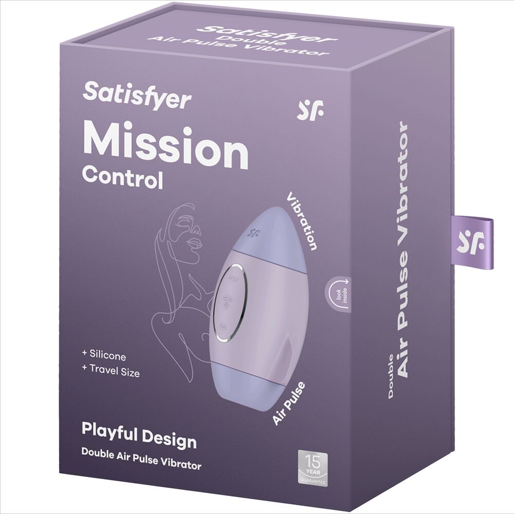 SATISFYER - PURPLE MISSION CONTROL SMALL DUAL THRUST VIBRATOR