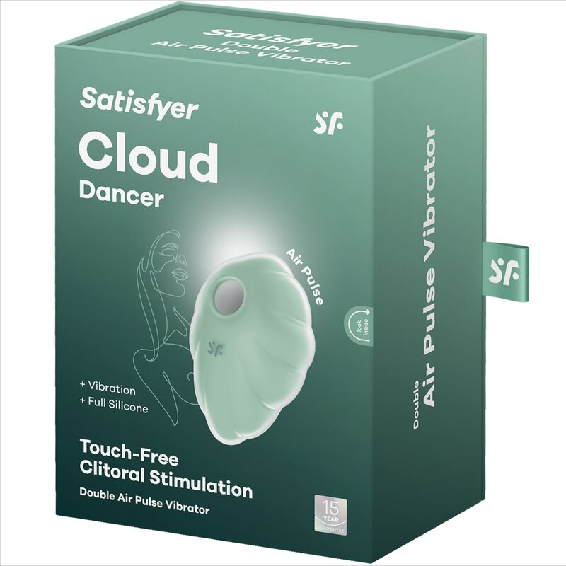 SATISFYER - CLOUD DANCER GREEN VIBRATOR AIR PULSE