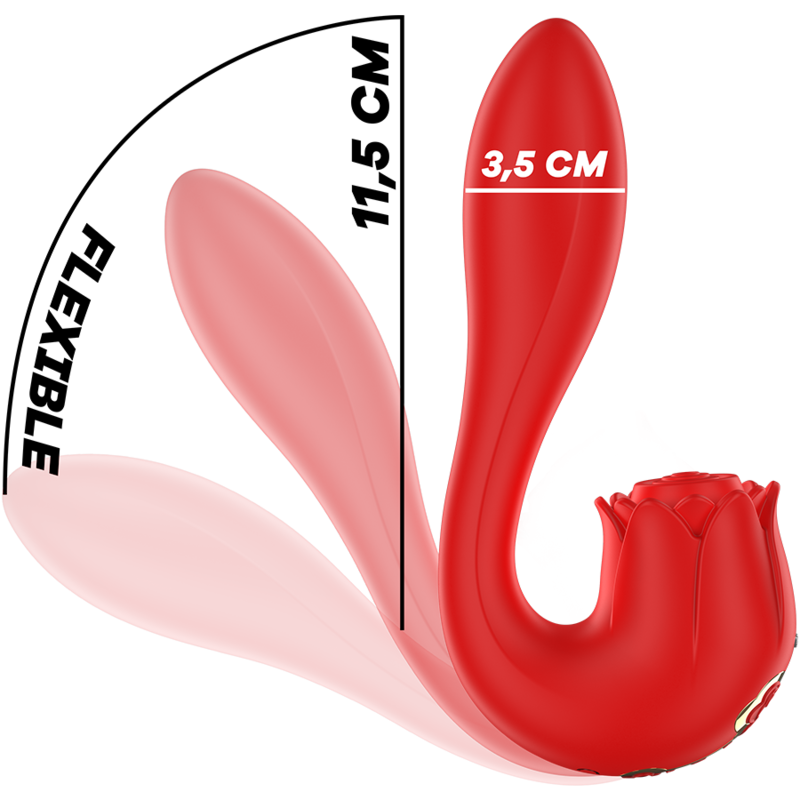 MIA - SELENA ESTIMULADOR VIBRATÓRIO + TAPPING VERMELHO