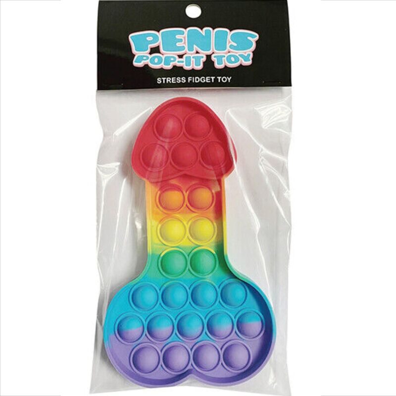 KHEPER GAMES - BRINQUEDO ANTISTRESS PÊNIS POP-IT MULTICOLOR