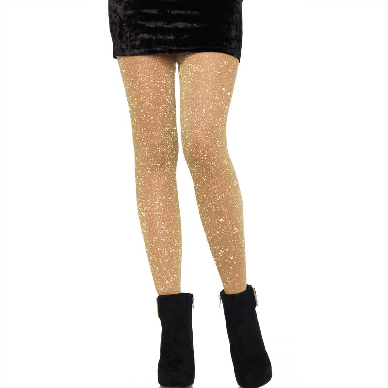 LEG AVENUE - COLLANTS TRANSPARENTES DOURADOS