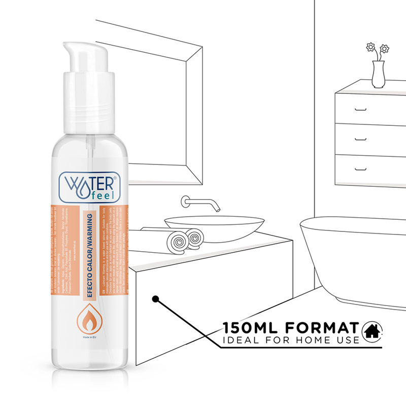 WATERFEEL - LUBRIFICANTE EFEITO CALOR 150 ML - Sex Shop Sexy