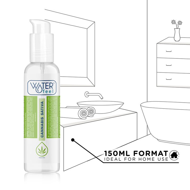 WATERFEEL - LUBRIFICANTE CANNABIS 150 ML - Sex Shop Sexy